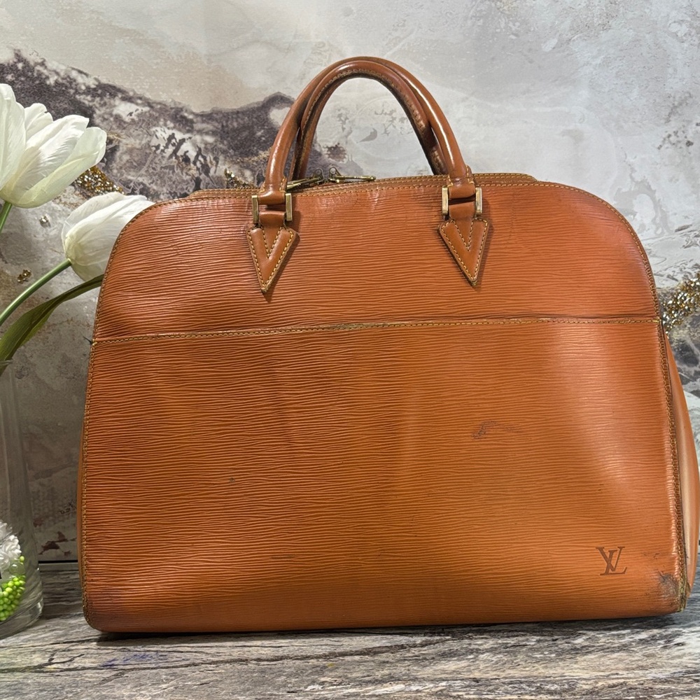 Louis Vuitton Tan Leather Briefcase